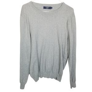 J. Crew Mens Cotton Cashmere Pullover Sweater Size L Minimalist Preppy Classic